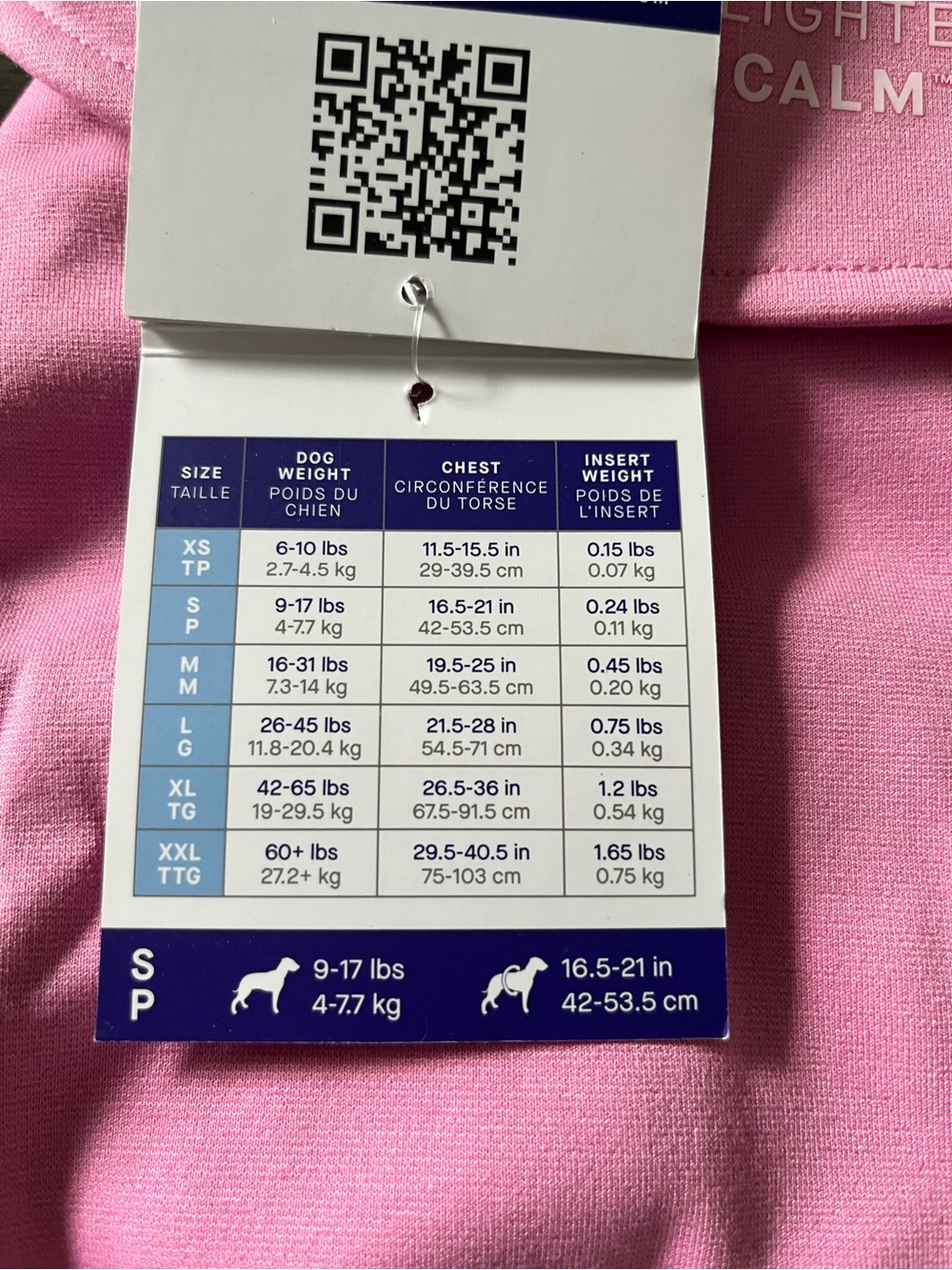 Canada Pooch Weighted Calm Vest - Pink - Picture 4 of 5